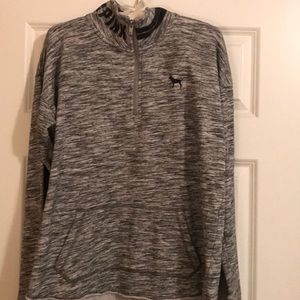 PINK quarter zip pullover size medium